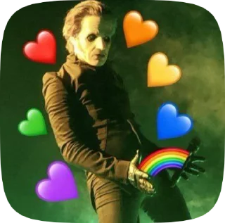 🏳️‍🌈 emoji листен ту гост Telegram sticker 11 of 58