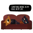 😣 emoji Nights In The Woods Telegram sticker 9 of 24