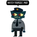 👀 emoji Nights In The Woods Telegram sticker 17 of 24