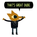 😊 emoji Nights In The Woods Telegram sticker 14 of 24