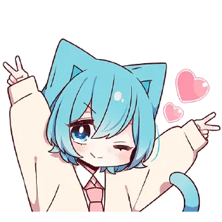 Sticker from Голубой котик 2 @Nyasticks