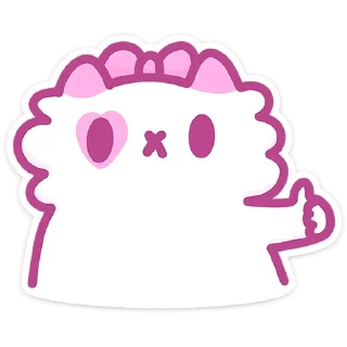 👍 emoji Кошечка Смешнявка @Nyasticks Telegram sticker 19 of 49