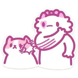 😠 emoji Кошечка Смешнявка @Nyasticks Telegram sticker 6 of 49