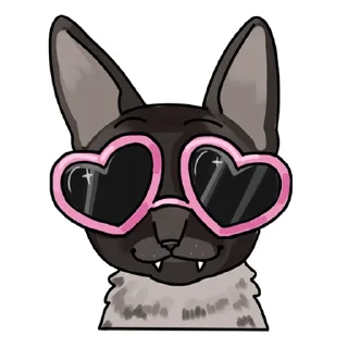 😎 emoji Летучий Арт Стики @pixel_gifs Telegram sticker 5 of 20