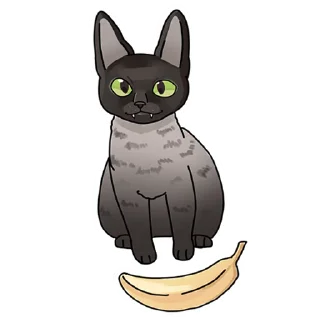 🍌 emoji Летучий Арт Стики @pixel_gifs Telegram sticker 11 of 20