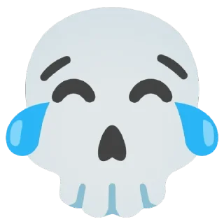 Sticker from skull
