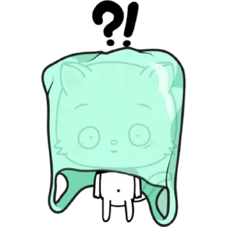 🥰 emoji Белый котик, андроид стики. Telegram sticker 15 of 24