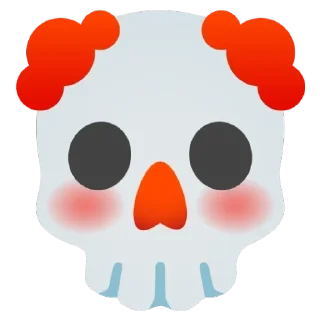 Sticker from skull