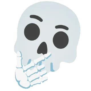 Sticker from skull