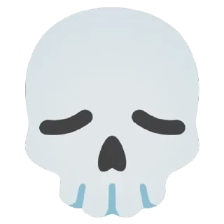 Sticker from skull