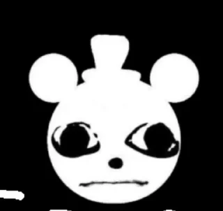 Sticker from Капец медведь черный в шапке