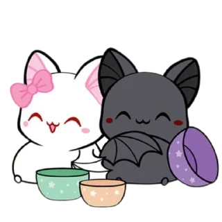 😋 emoji @sexreligionsex ^^cuddly bats Telegram sticker 4 of 20
