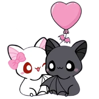 🩷 emoji @sexreligionsex ^^cuddly bats Telegram sticker 2 of 20