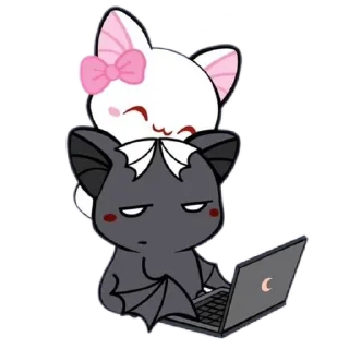 😊 emoji @sexreligionsex ^^cuddly bats Telegram sticker 8 of 20