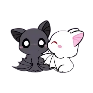 😘 emoji @sexreligionsex ^^cuddly bats Telegram sticker 17 of 20