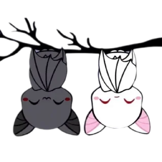 🦇 emoji @sexreligionsex ^^cuddly bats Telegram sticker 1 of 20