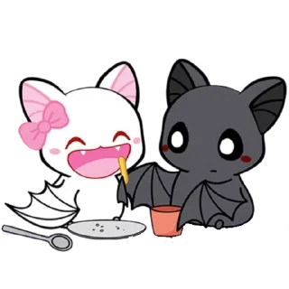😋 emoji @sexreligionsex ^^cuddly bats Telegram sticker 15 of 20