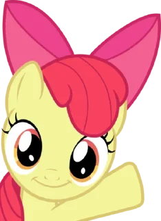 Sticker from Apple Bloom | @MyLittlePony_bots