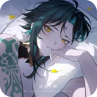💇 emoji Xiao Telegram sticker 14 of 37