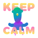 😌 emoji Neon Pigeon Telegram sticker 17 of 25