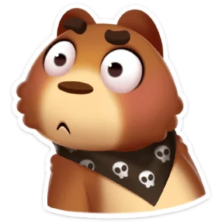 😳 emoji Мишка Мотя :: @stickroom Telegram sticker 21 of 56