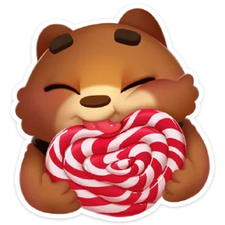 ❤️ emoji Мишка Мотя :: @stickroom Telegram sticker 7 of 56