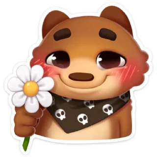 🌹 emoji Мишка Мотя :: @stickroom Telegram sticker 6 of 56
