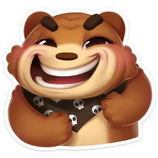 😀 emoji Мишка Мотя :: @stickroom Telegram sticker 18 of 56