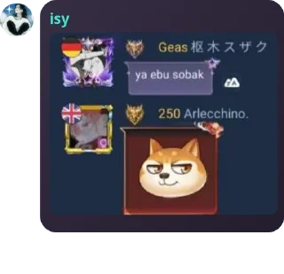 😌 emoji чат LELOUCH | MLBB pack by @QuotLyBot Telegram sticker 21 of 107