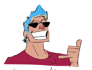 😎 emoji 🤖<>{•°•Фрэнки•°•}<>🤖 @One_6Piece Telegram sticker 6 of 120