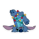 🙃 emoji Стич и Новый год @TgSticker Telegram sticker 9 of 28