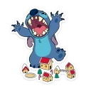 🍩 emoji Стич и Новый год @TgSticker Telegram sticker 11 of 28
