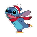🎿 emoji Стич и Новый год @TgSticker Telegram sticker 20 of 28