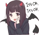 😈 emoji Menhera-chan. 3 ENG :: @line_stickers Telegram sticker 23 of 88