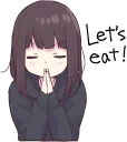🙏 emoji Menhera-chan. 3 ENG :: @line_stickers Telegram sticker 19 of 88