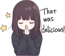 🙏 emoji Menhera-chan. 3 ENG :: @line_stickers Telegram sticker 20 of 88