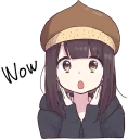 😱 emoji Menhera-chan. 3 ENG :: @line_stickers Telegram sticker 6 of 88