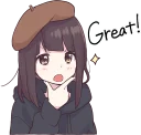 😎 emoji Menhera-chan. 3 ENG :: @line_stickers Telegram sticker 16 of 88