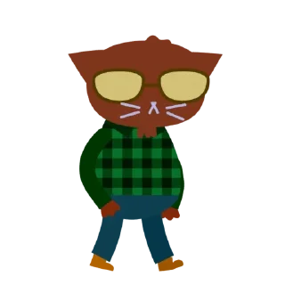 😎 emoji Night in the Woods @this_is_sticker_party Telegram sticker 17 of 69