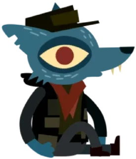 🐺 emoji Night in the Woods @this_is_sticker_party Telegram sticker 23 of 69