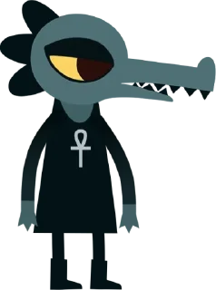 🐊 emoji Night in the Woods @this_is_sticker_party Telegram sticker 16 of 69