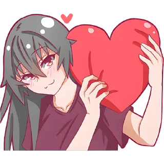 😍 emoji Айко-чан @Nyasticks Telegram sticker 2 of 42