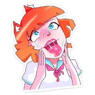 😊 emoji Айко-тян @nyasticks Telegram sticker 15 of 49