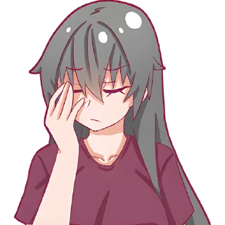 🤦‍♀ emoji Айко-чан @Nyasticks Telegram sticker 6 of 41