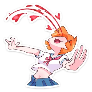 😍 emoji Айко-тян @nyasticks Telegram sticker 11 of 49