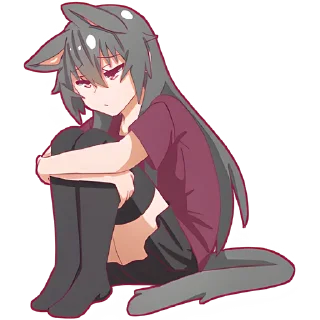 😒 emoji Айко-чан @Nyasticks Telegram sticker 10 of 41