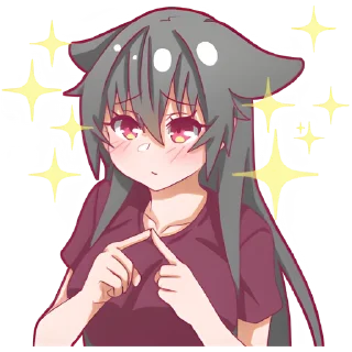 ☺️ emoji Айко-чан @Nyasticks Telegram sticker 11 of 42