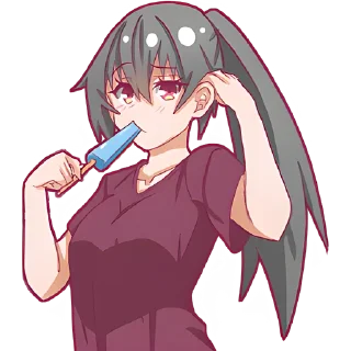 🍧 emoji Айко-чан @Nyasticks Telegram sticker 4 of 42