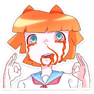 😭 emoji Айко-тян @nyasticks Telegram sticker 21 of 49