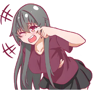 🤣 emoji Айко-чан @Nyasticks Telegram sticker 12 of 42
